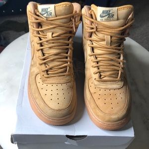 Boys Nike Air Force 1 “wheats” sz 5.5Y
